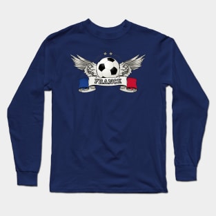 France Soccer Team Vintage Supporter Long Sleeve T-Shirt